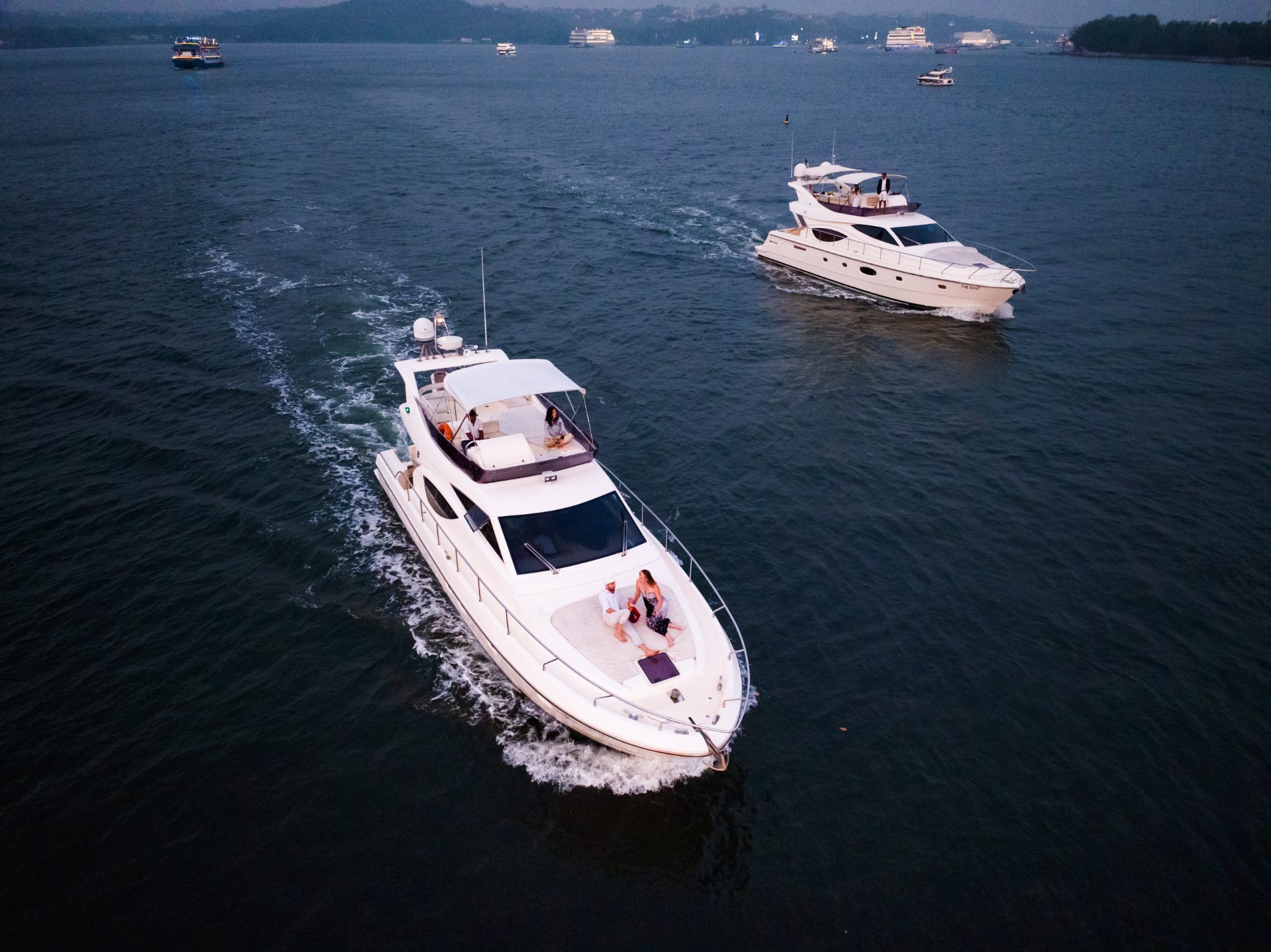 arriving at Panjim by yacht